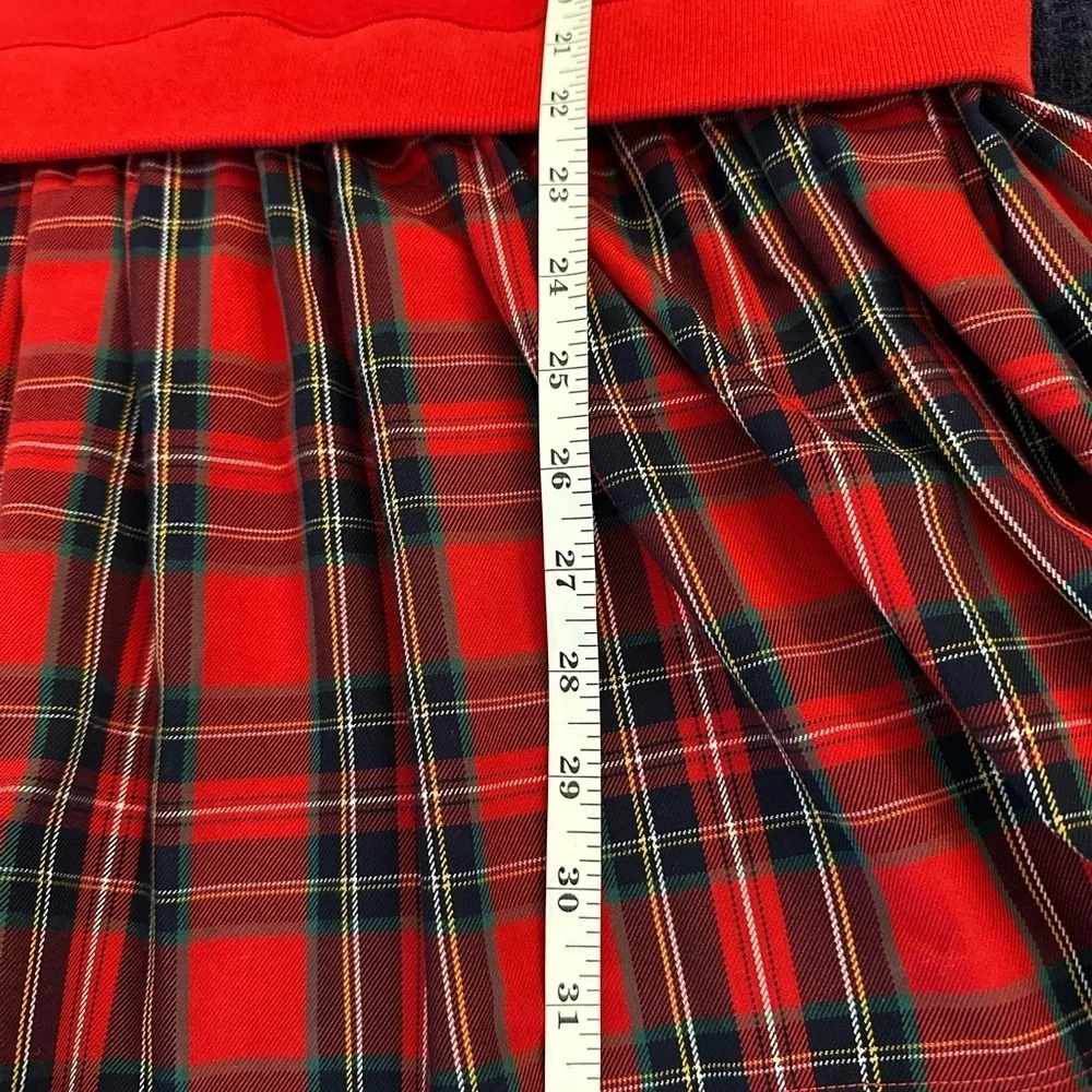 Polo by Ralph Lauren Red Hoodie with Plaid Skirt dress